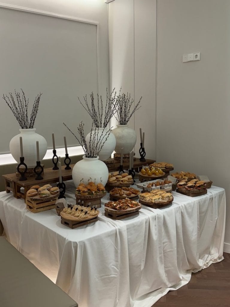 Catering y detalles de la Inauguración Clínica Etérea Valencia